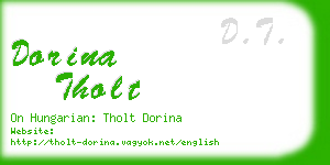 dorina tholt business card